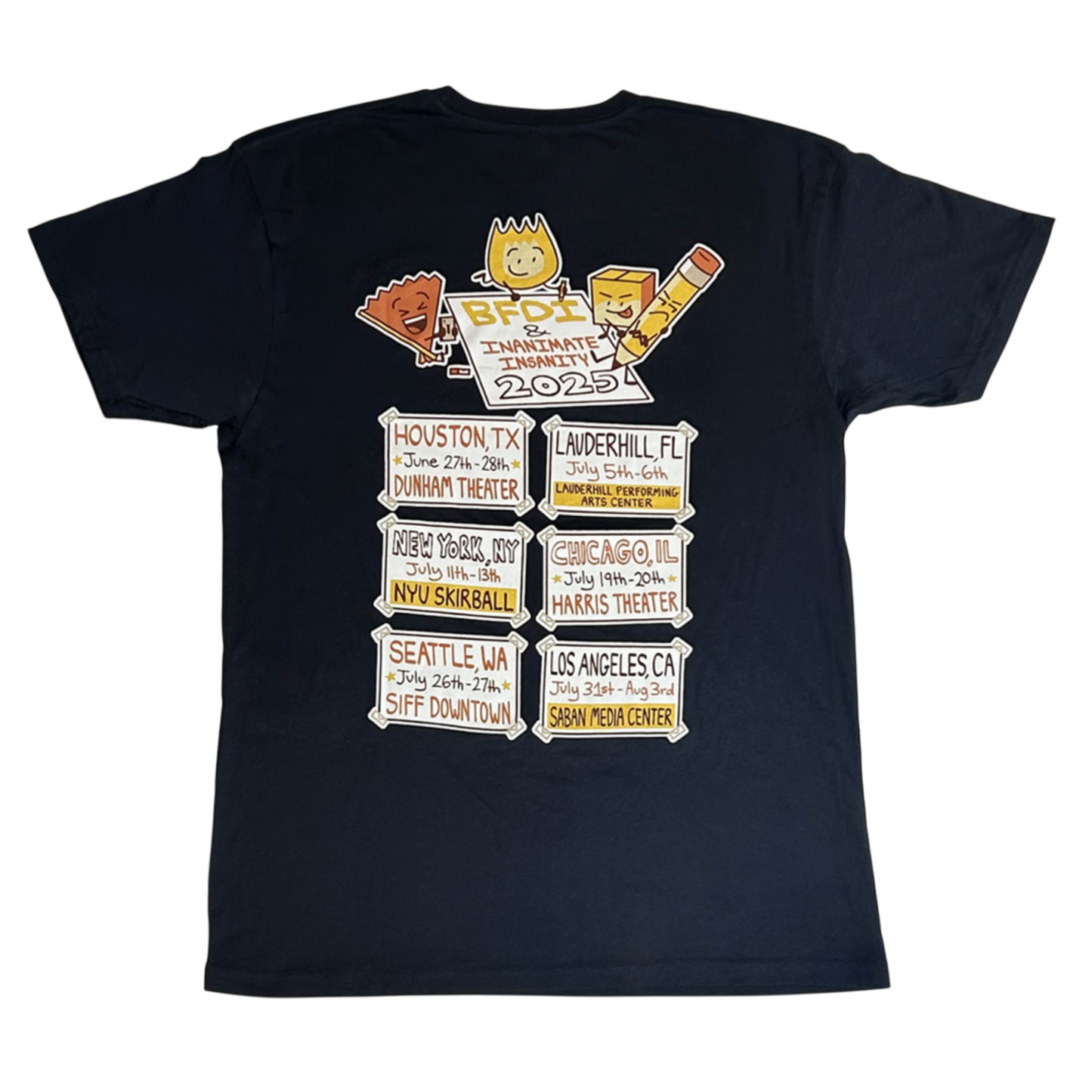 BFDI x II 2025 Tour Shirt